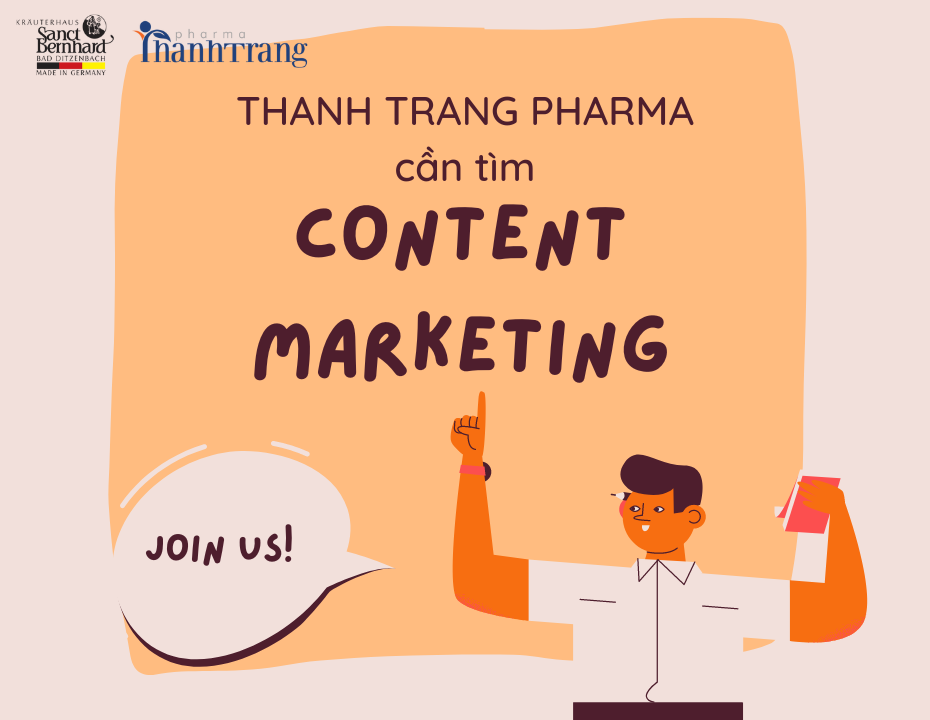 TUYỂN DỤNG CONTENT MARKETING DƯỢC MỸ PHẨM